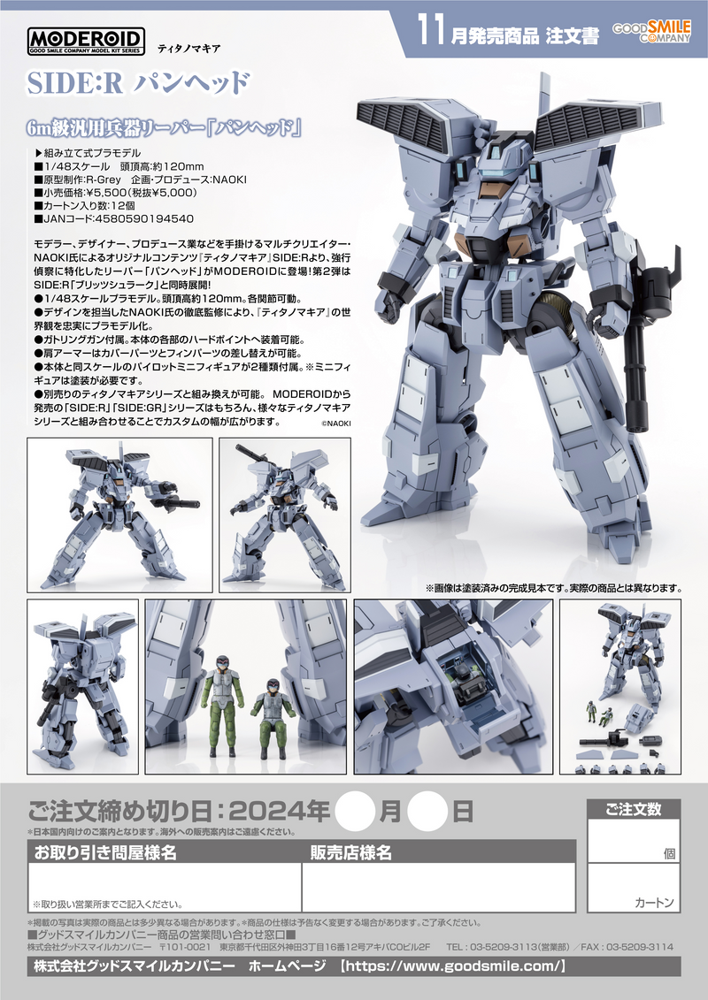 Moderoid TITANOMACHIA 1/48 SIDE:R PANHEAD