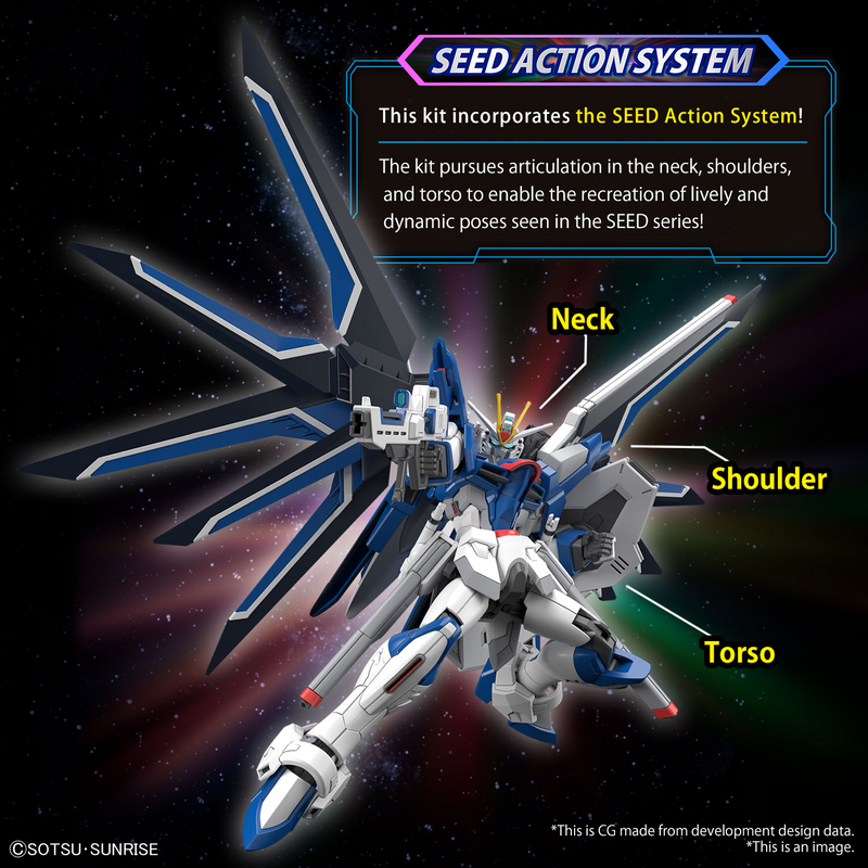High Grade (HG) 1/44 HGCE Gundam Seed Freedom Rising Freedom Gundam