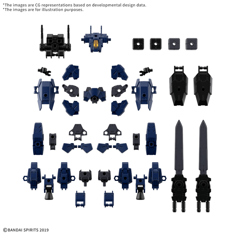 [Pre-order, ETA 2027 Q2/Q3] 30MM 1/144 OPTION PARTS SET 25 (FULL ARMOR UNIT 3/MULTI-JOINT)