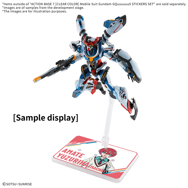 Action Base 7 (Clear Color) Mobile Suit Gundam GQuuuuuuX Stickers Set