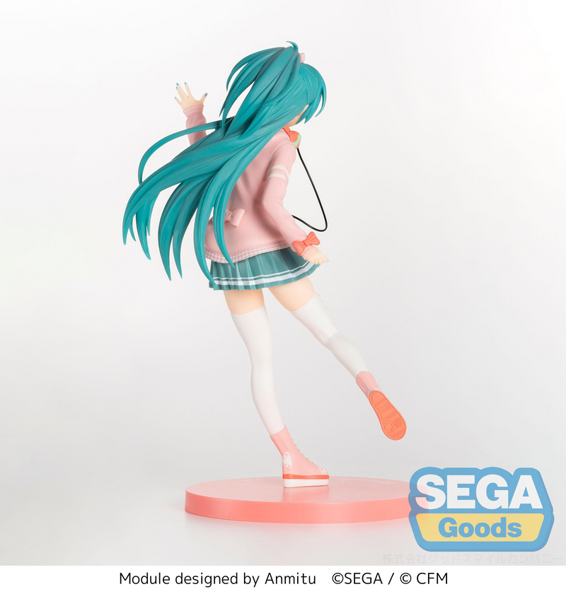 Sega Super Premium Figure - Hatsune Miku Project DIVA Arcade Future Tone - Hatsune Miku Ribbon Girl
