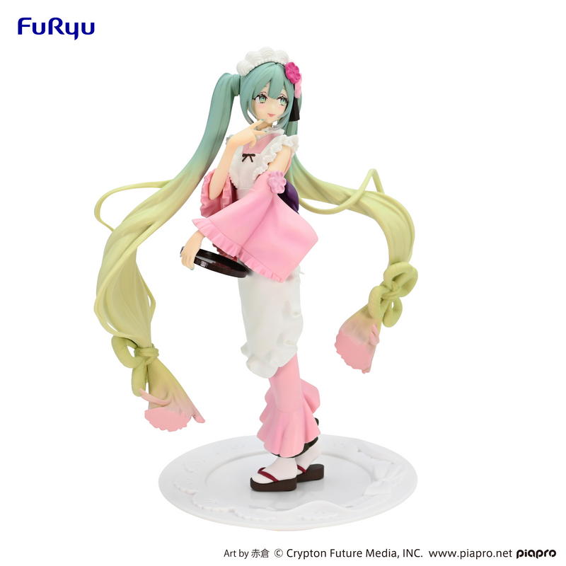 FuRyu Exceed Creative Figure - Hatsune Miku - Matcha Green Tea Parfait Cherry Blossom Ver.