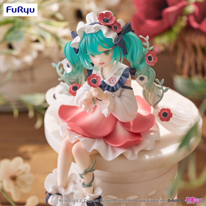 FuRyu Noodle Stopper Figure - Hatsune Miku - Flower Fairy Anemone Ver.