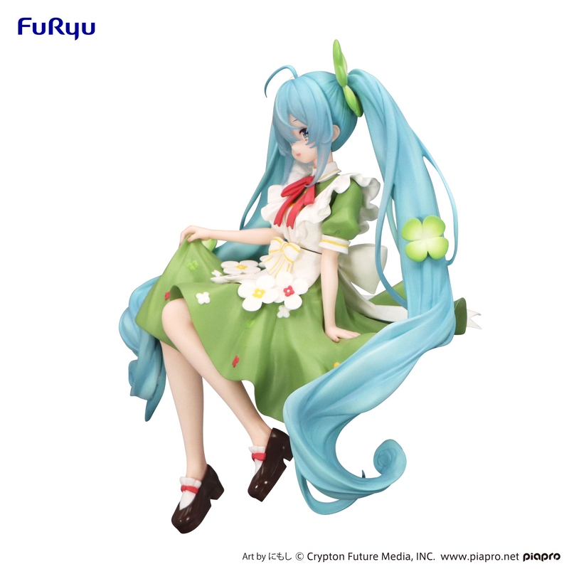 FuRyu Noodle Stopper Figure - Hatsune Miku - Flower Fairy Clover Ver.