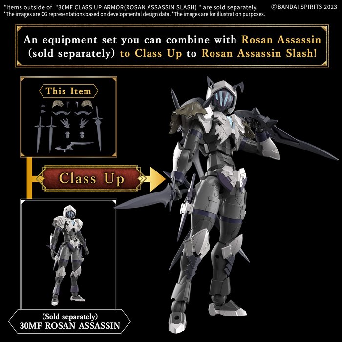 [Pre-order, ETA 2025 Q2/Q3] 30MF Class Up Armor (Rosan Assassin Slash)