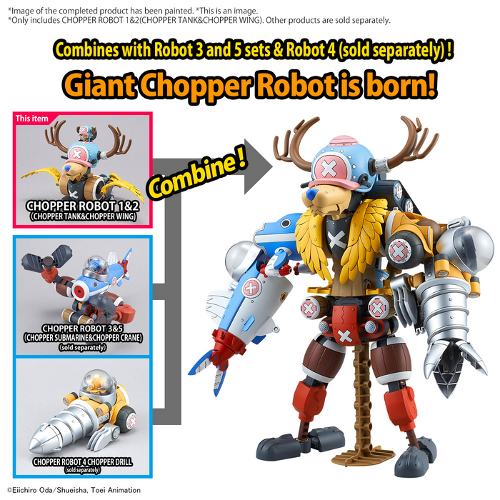 First Robo Chopper Bandai One Piece Chopper Robo No.1 & No.2 (Chopper Tank & Chopper Wing ...