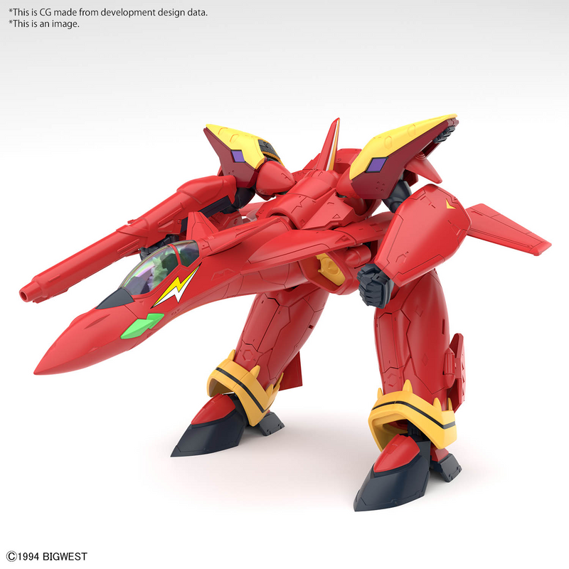 High Grade (HG) Macross 7 1/100 VF-19 CUSTOM FIRE VALKYRIE WITH SOUND BOOSTER