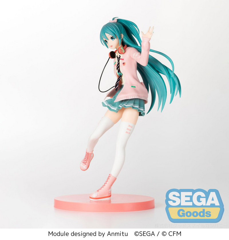 Sega Super Premium Figure - Hatsune Miku Project DIVA Arcade Future Tone - Hatsune Miku Ribbon Girl