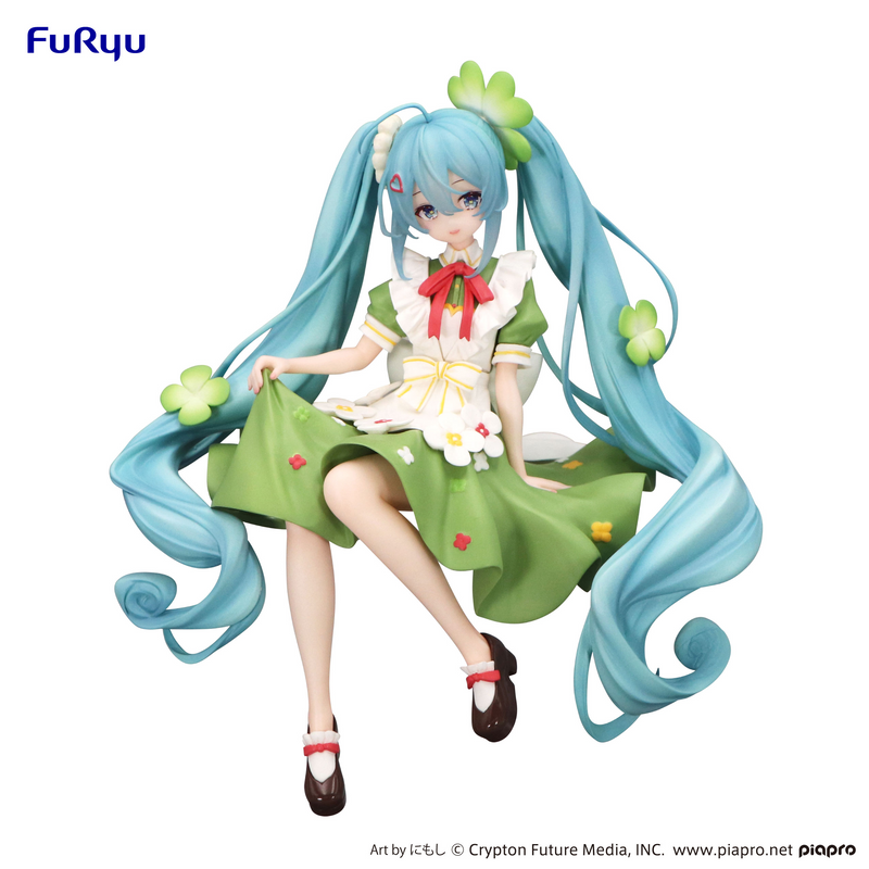 FuRyu Noodle Stopper Figure - Hatsune Miku - Flower Fairy Clover Ver.