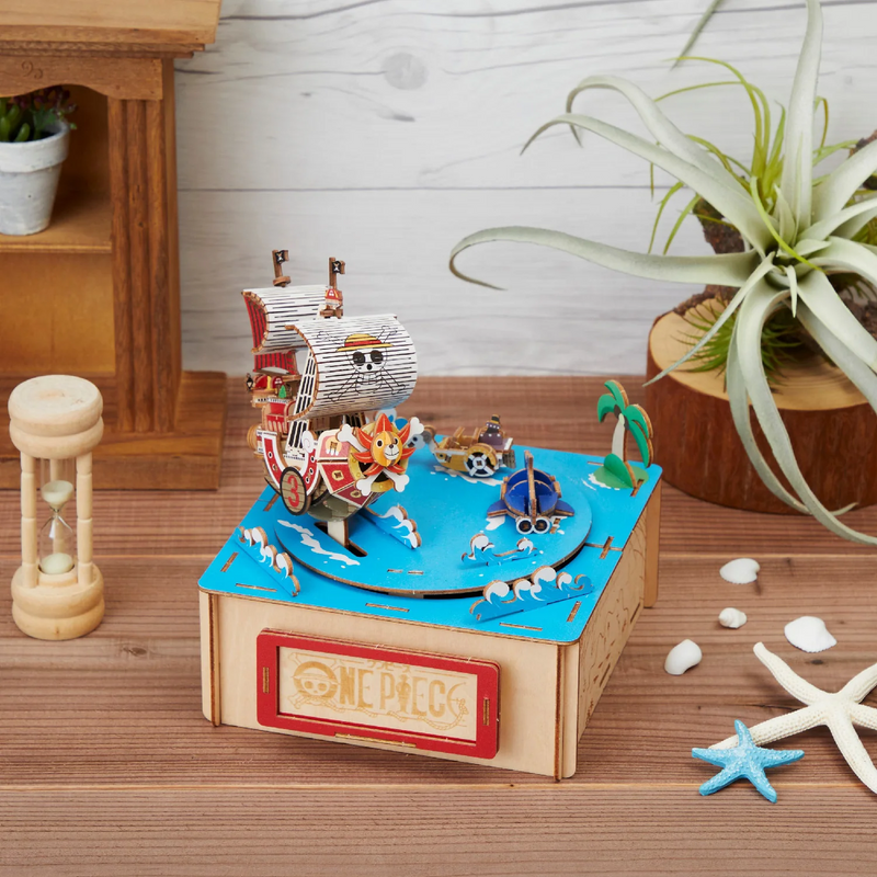 Azone Ki-gu-mi Wooden Art - One Piece - Straw Hat Crew with Music Box
