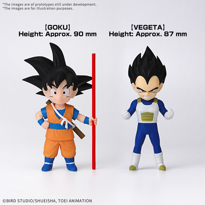 [Pre-order, ETA 2025 Q2/Q3] Dragon Ball Daima Model Kit Son Goku (Mini) & Vegeta (Mini)