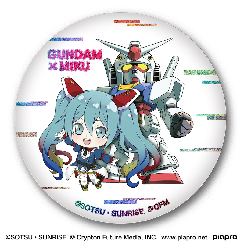 Bandai Shokugan - Gundam x Miku - Memorial Can Badge Set