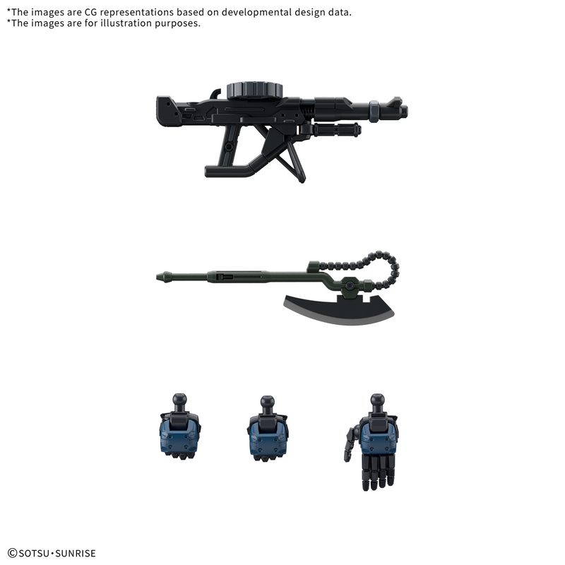 High Grade (HG) Mobile Suit Gundam GQuuuuuuX 1/144 MS-06-SSP Police Zaku