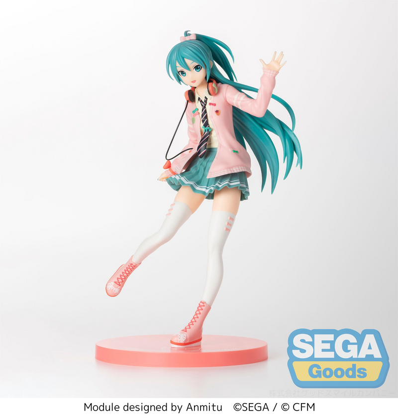 Sega Super Premium Figure - Hatsune Miku Project DIVA Arcade Future Tone - Hatsune Miku Ribbon Girl