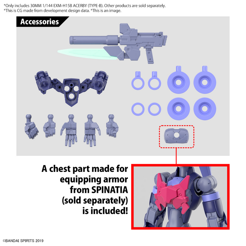 30MM 1/144 EXM-H15B Acerby (TYPE-B)