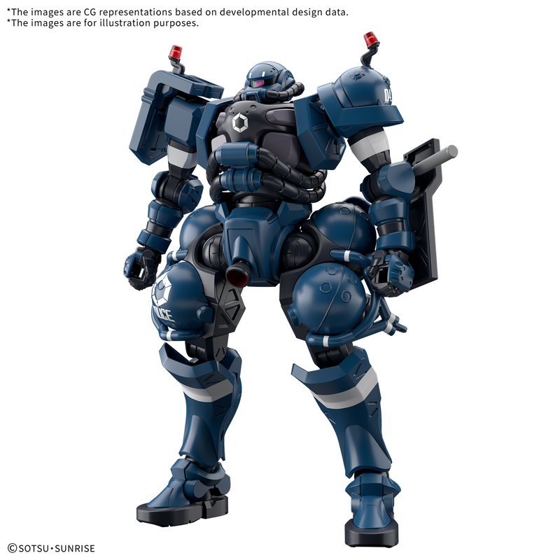 High Grade (HG) Mobile Suit Gundam GQuuuuuuX 1/144 MS-06-SSP Police Zaku