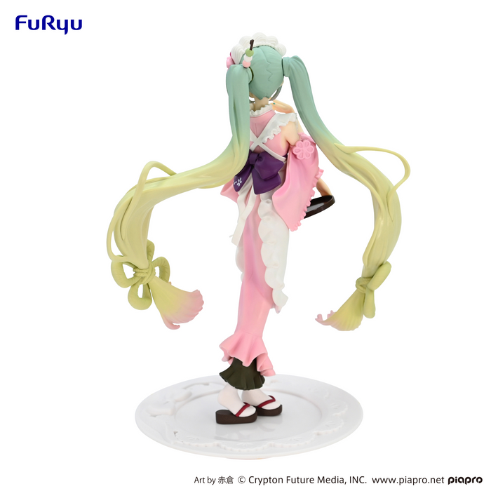 FuRyu Exceed Creative Figure - Hatsune Miku - Matcha Green Tea Parfait Cherry Blossom Ver.