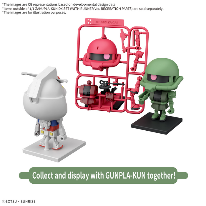 [Pre-order, ETA 2025 Q2/Q3] SD Gundam Zakupla-kun DX Set (With Runner Ver. Recreated Parts)