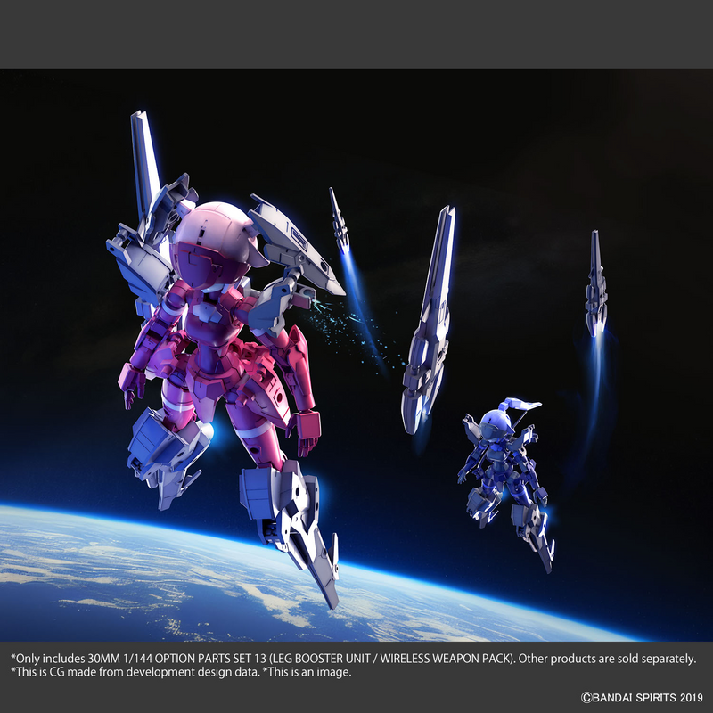 30MM 1/144 W26 Option Parts Set 13 (LEG BOOSTER UNIT / WIRELESS WEAPON PACK)