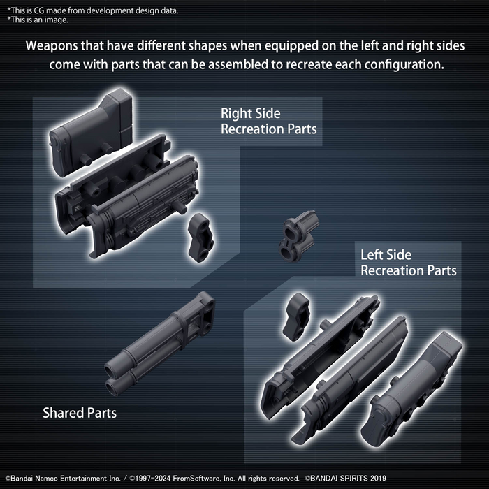 [Pre-order, ETA 2025 Q1] 30MM Option Parts Set Armored Core VI Fires of Rubicon Weapon Set 02