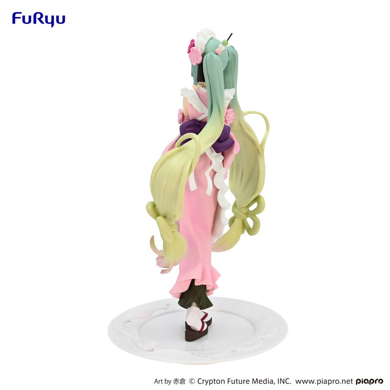FuRyu Exceed Creative Figure - Hatsune Miku - Matcha Green Tea Parfait Cherry Blossom Ver.