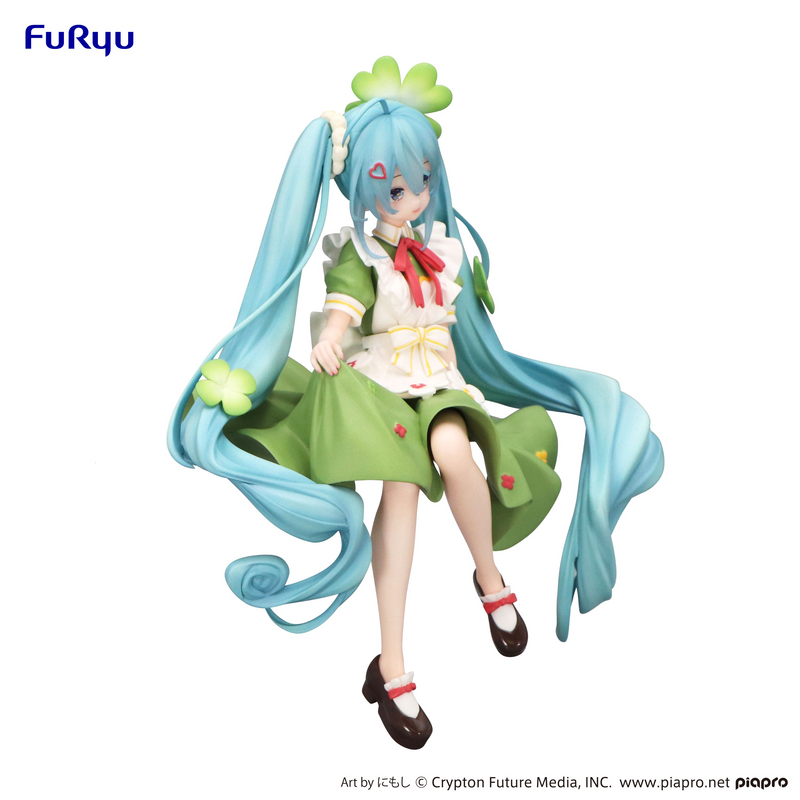 FuRyu Noodle Stopper Figure - Hatsune Miku - Flower Fairy Clover Ver.