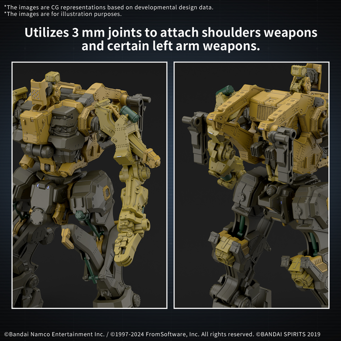 [Pre-order, ETA 2025 Q3] 30MM Armored Core VI Fires of Rubicon RaD CC-3000 Wrecker Milk Tooth