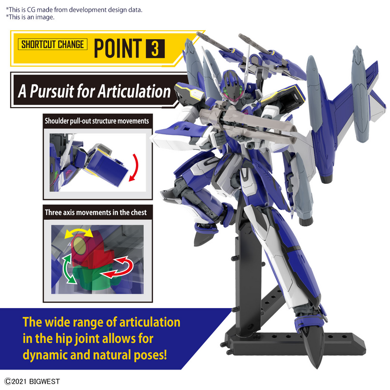 HG YF-29 Durandal Valkyrie (Maximilian Jenius Use) Full Set Pack (High Grade Macross Delta 1/100)