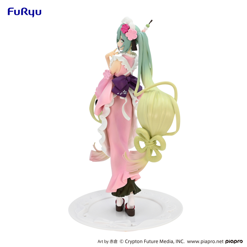 FuRyu Exceed Creative Figure - Hatsune Miku - Matcha Green Tea Parfait Cherry Blossom Ver.