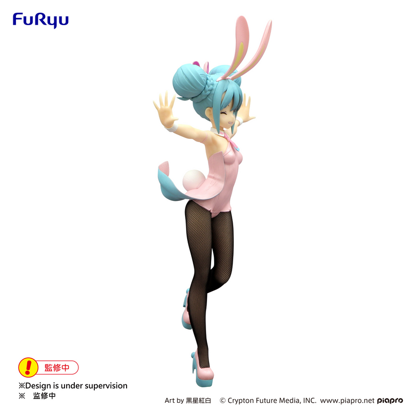FuRyu BiCute Bunnies Figure - Hatsune Miku - Wink Pearl Pink Color ver.