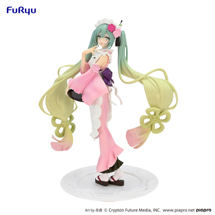 FuRyu Exceed Creative Figure - Hatsune Miku - Matcha Green Tea Parfait Cherry Blossom Ver.