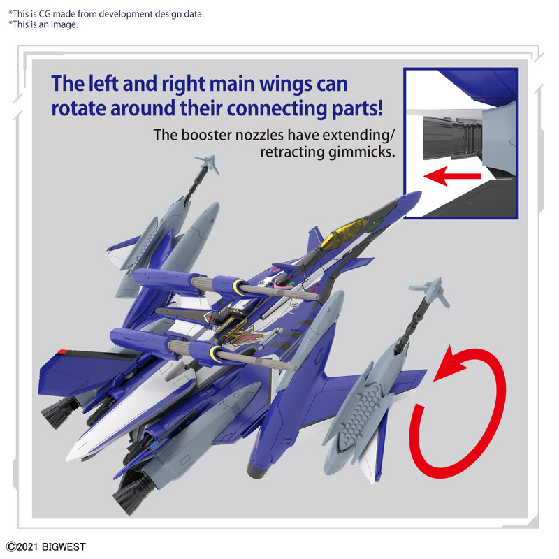 HG YF-29 Durandal Valkyrie (Maximilian Jenius Use) Full Set Pack (High Grade Macross Delta 1/100)