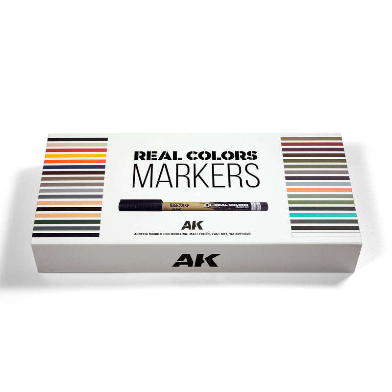 AK Interactive Real Color Markers - RCM150 Special Box Set (34 Colours)