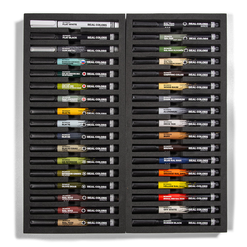 AK Interactive Real Color Markers - RCM150 Special Box Set (34 Colours)