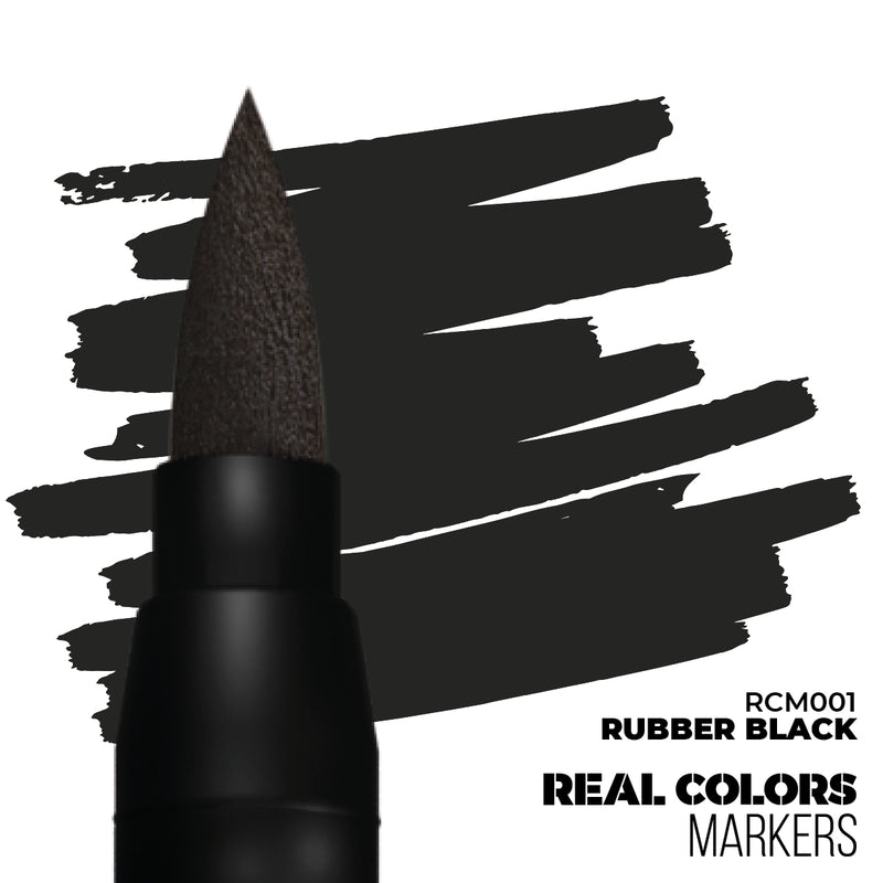 AK Interactive Real Color Markers - RCM001 Rubber Black