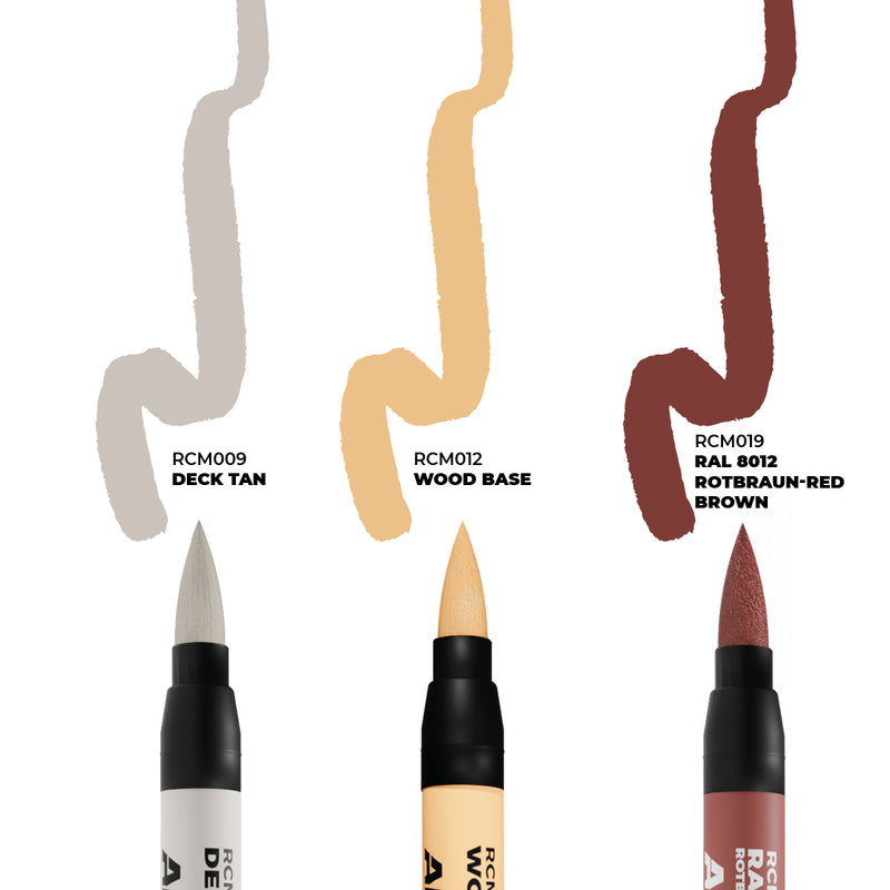AK Interactive Real Color Markers Set - RCM104 Ships & Decks