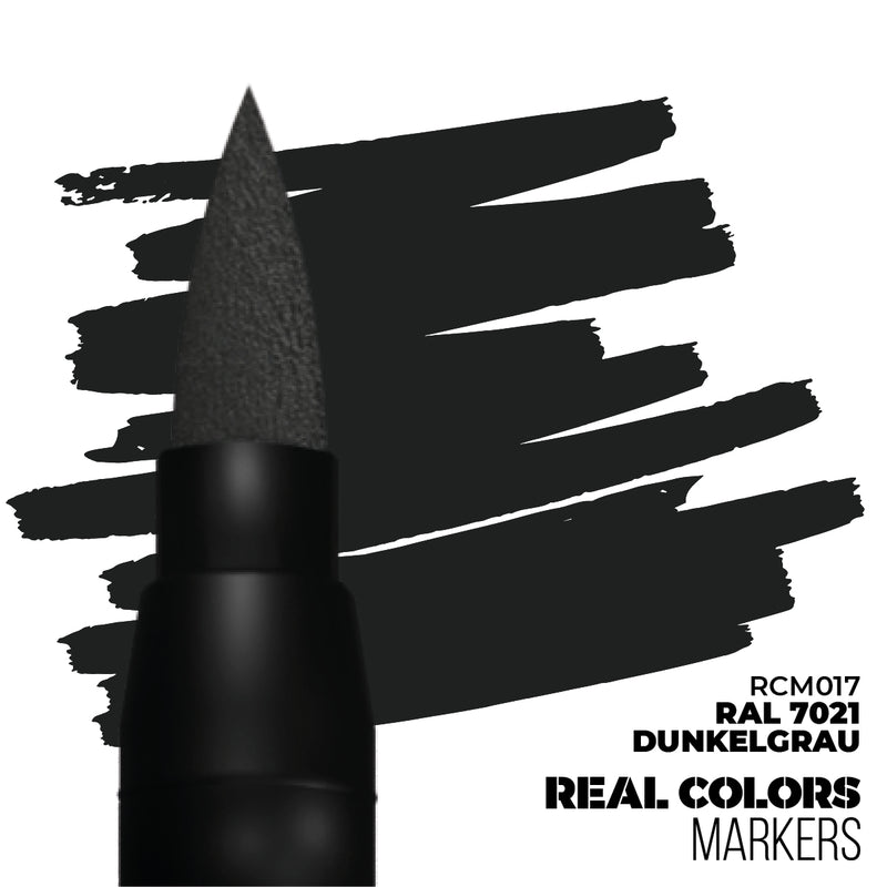 AK Interactive Real Color Markers - RCM017 RAL 7021 Dunkelgrau