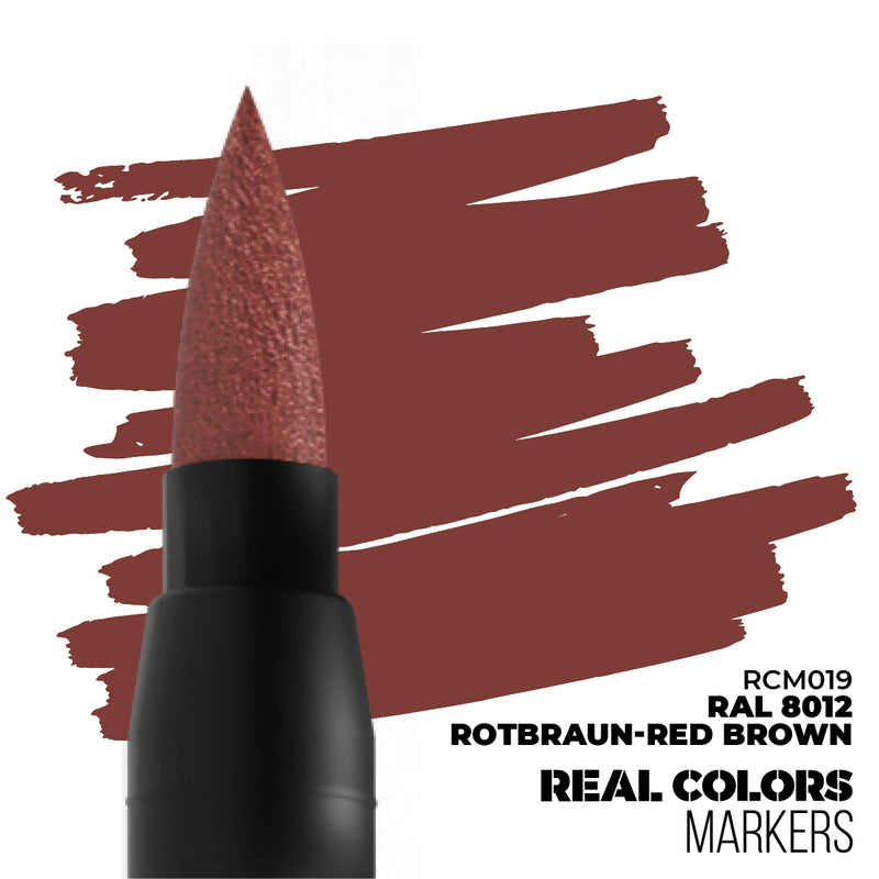 AK Interactive Real Color Markers - RCM019 RAL 8012 Rotbraun-Red Brown
