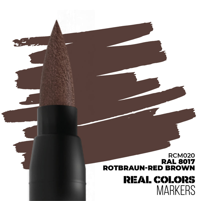 AK Interactive Real Color Markers - RCM020 RAL 8017 Rotbraun-Red Brown