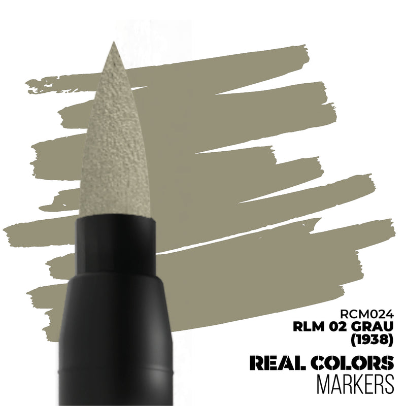 AK Interactive Real Color Markers - RCM024 RLM 02 Grau (1938)