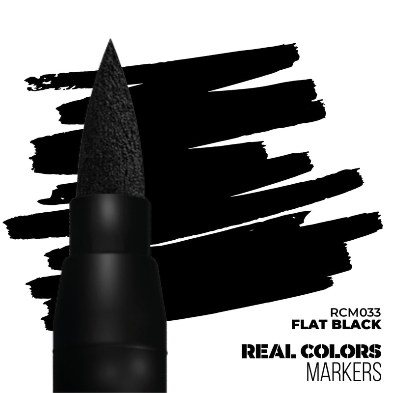 AK Interactive Real Color Markers - RCM033 Flat Black