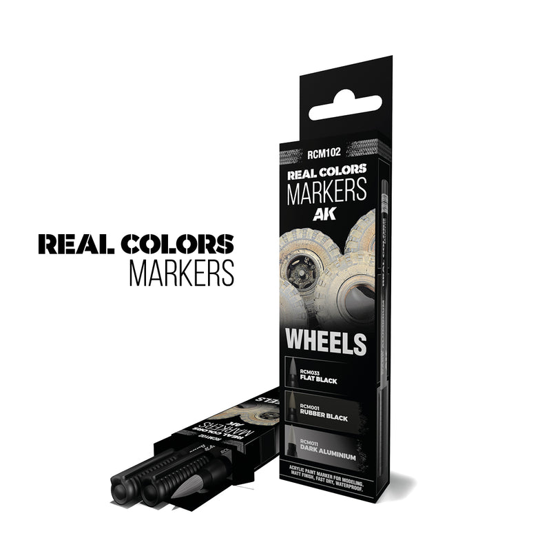 AK Interactive Real Color Markers Set - RCM102 Wheels