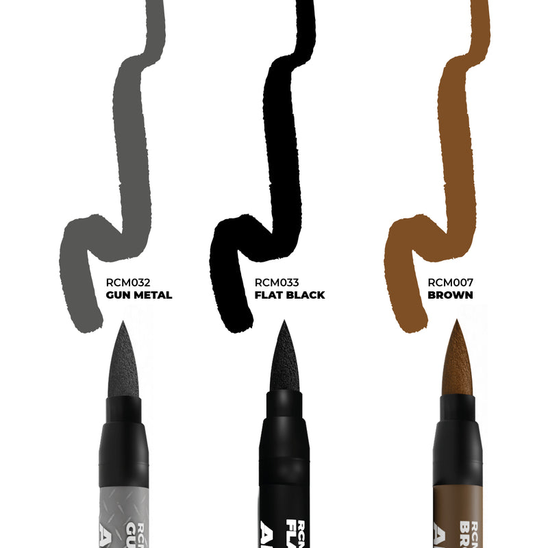 AK Interactive Real Color Markers Set - RCM103 Weapons