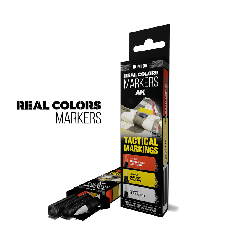 AK Interactive Real Color Markers Set - RCM106 Tactical Markings