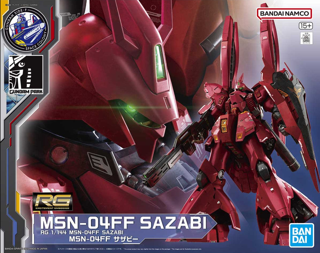 Gundam Side-F Real Grade (RG) 1/144 MSN-04FF Sazabi (Gundam Side-F