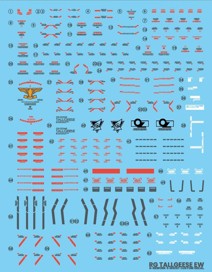 G-Rework Decal - RG OZ-00MS Tallgeese Use