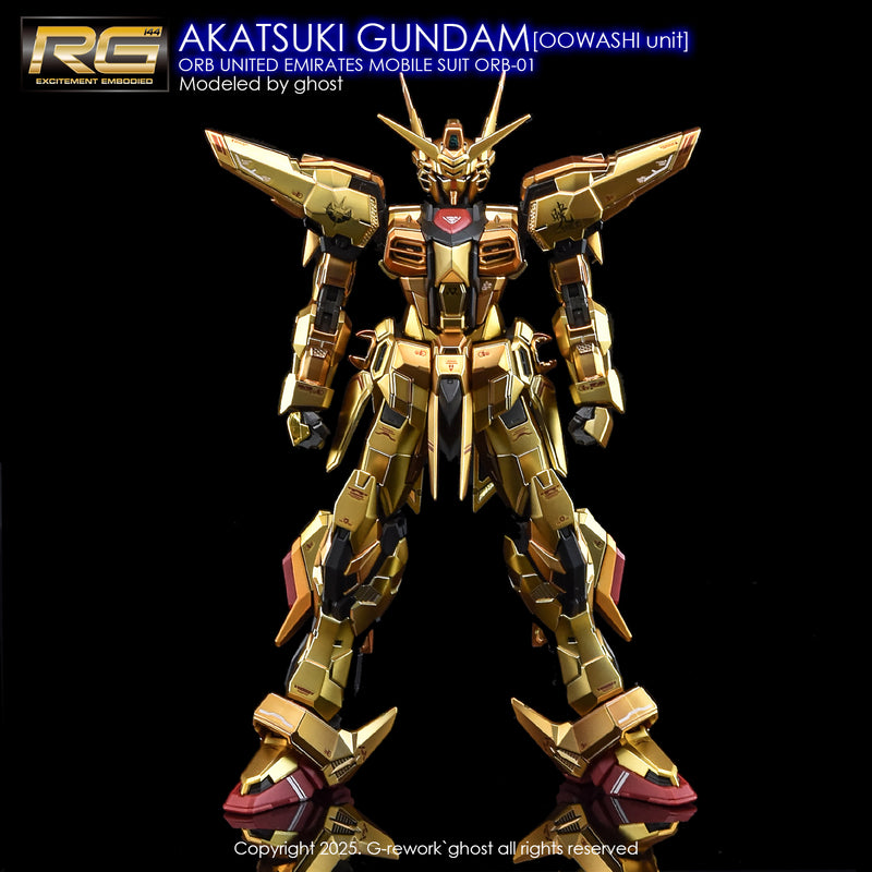 G-Rework Decal - RG ORB-01 Akatsuki Gundam Oowashi Unit Use