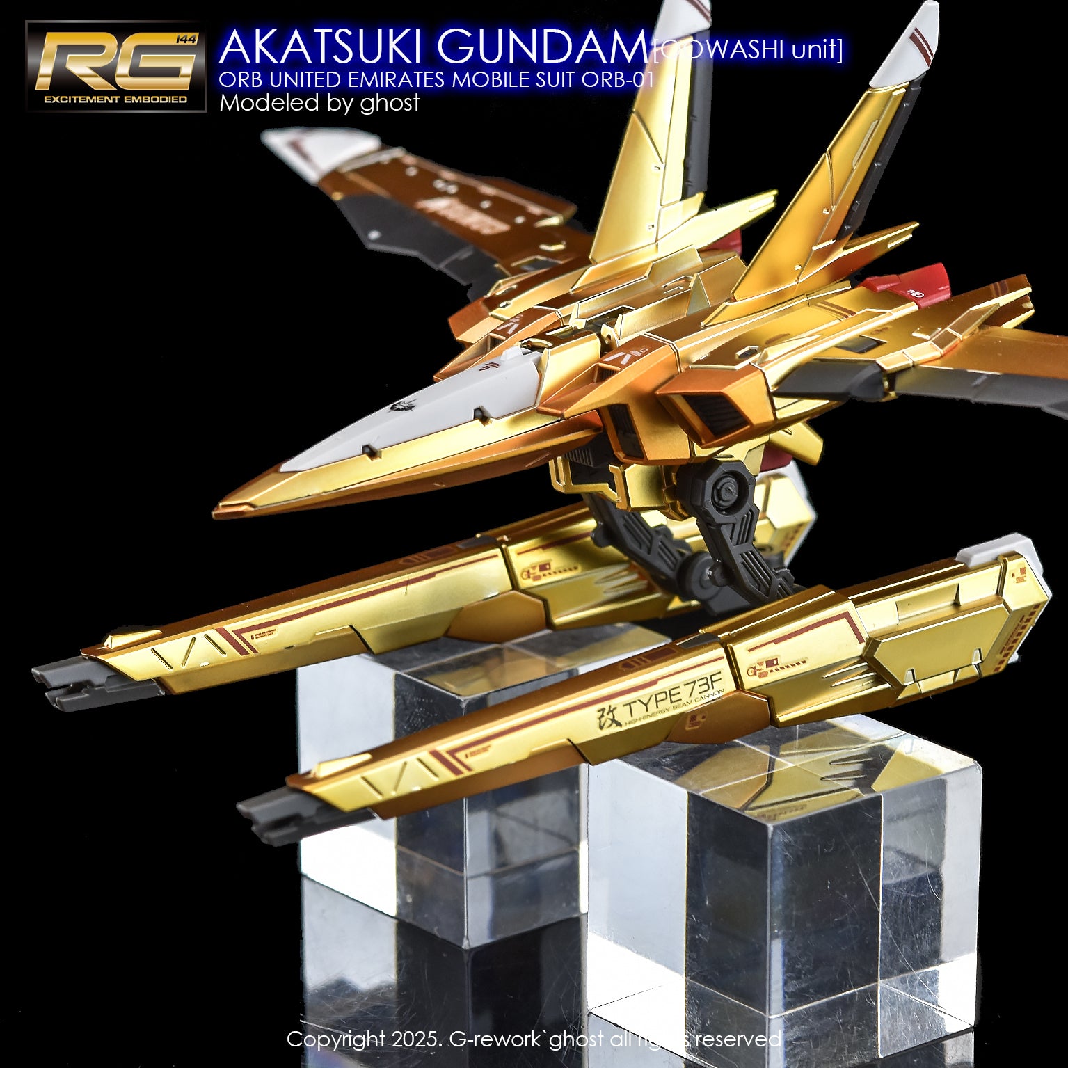 G-Rework Decal - RG ORB-01 Akatsuki Gundam Oowashi Unit Use