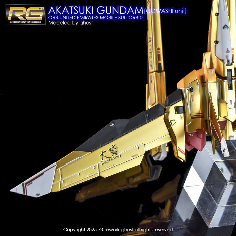 G-Rework Decal - RG ORB-01 Akatsuki Gundam Oowashi Unit Use