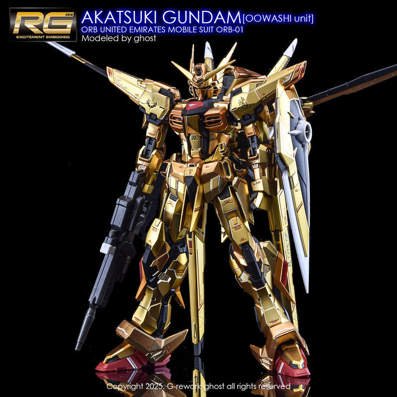 G-Rework Decal - RG ORB-01 Akatsuki Gundam Oowashi Unit Use